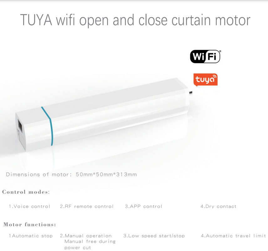 WIFI Curtain Motor for DIY Smart Curtain System