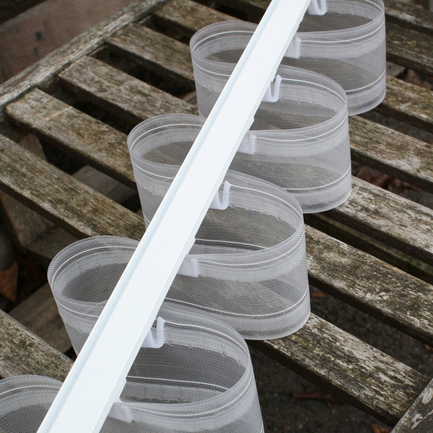 80mm S-Wave Ripple-fold Curtain Track Kit with tape