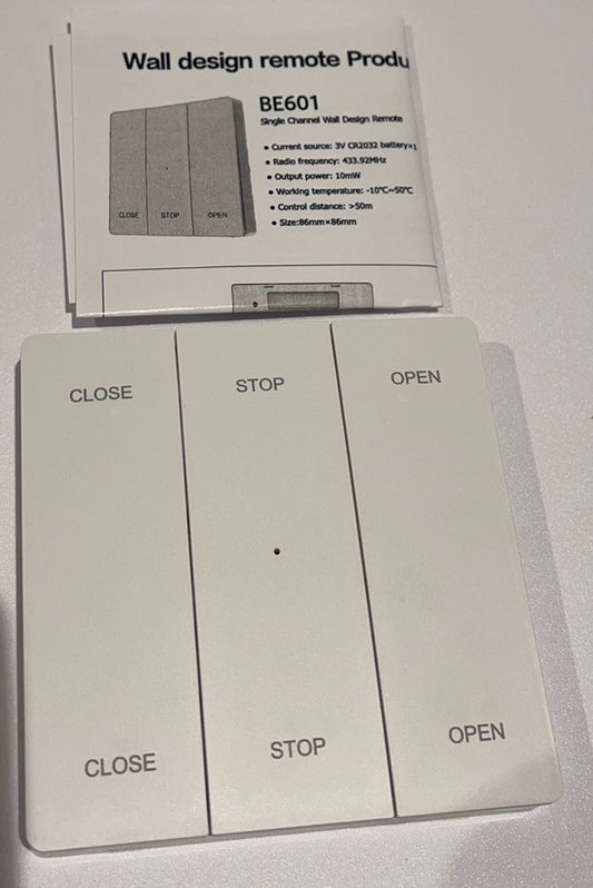 RF Wireless Switch for DIY Smart Curtain Tracks Triple-Channel Controller