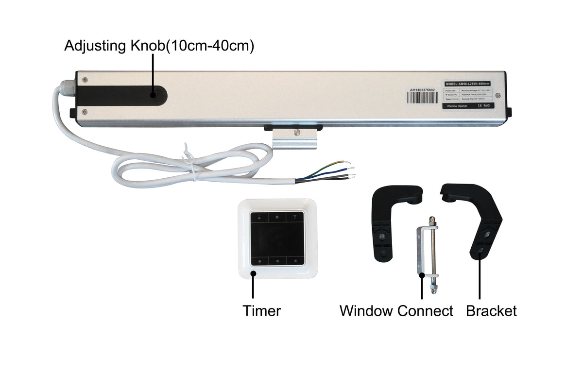 Automatic Windows 100-240V Electric Window Opener with Timer – Smart Curtain Rail Online