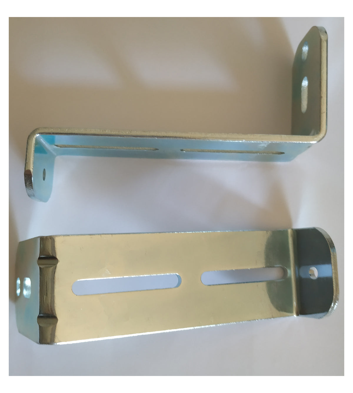 Pair of Universal Z-shape Wall Brackets for Smart Curtain Tracks (Sing ...